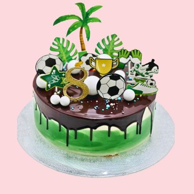 Football Garden Cake